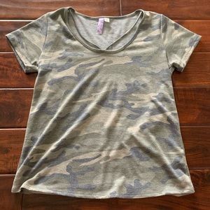 Francescas Camo Top
